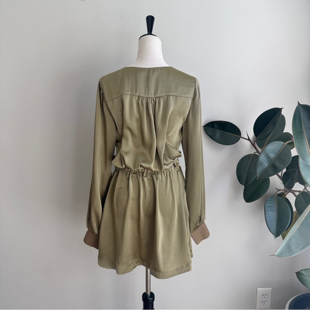 RAMY BROOK - Kristi Satin Belted Mini Dress M - Picture 10 of 14
